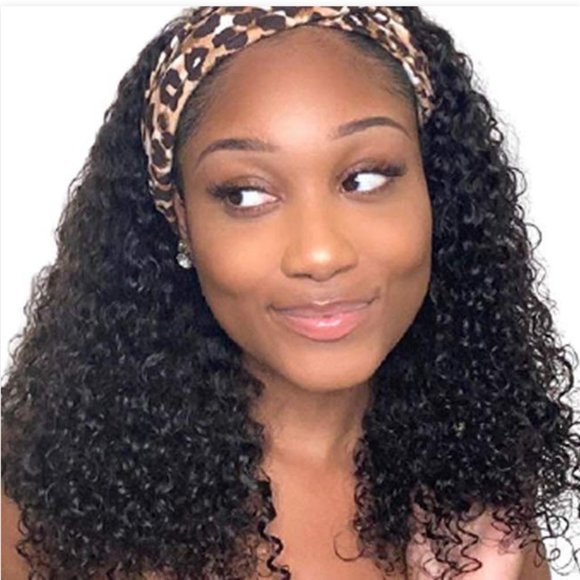 ⏰ Miz Deep Wave Headband Synthetic Wig